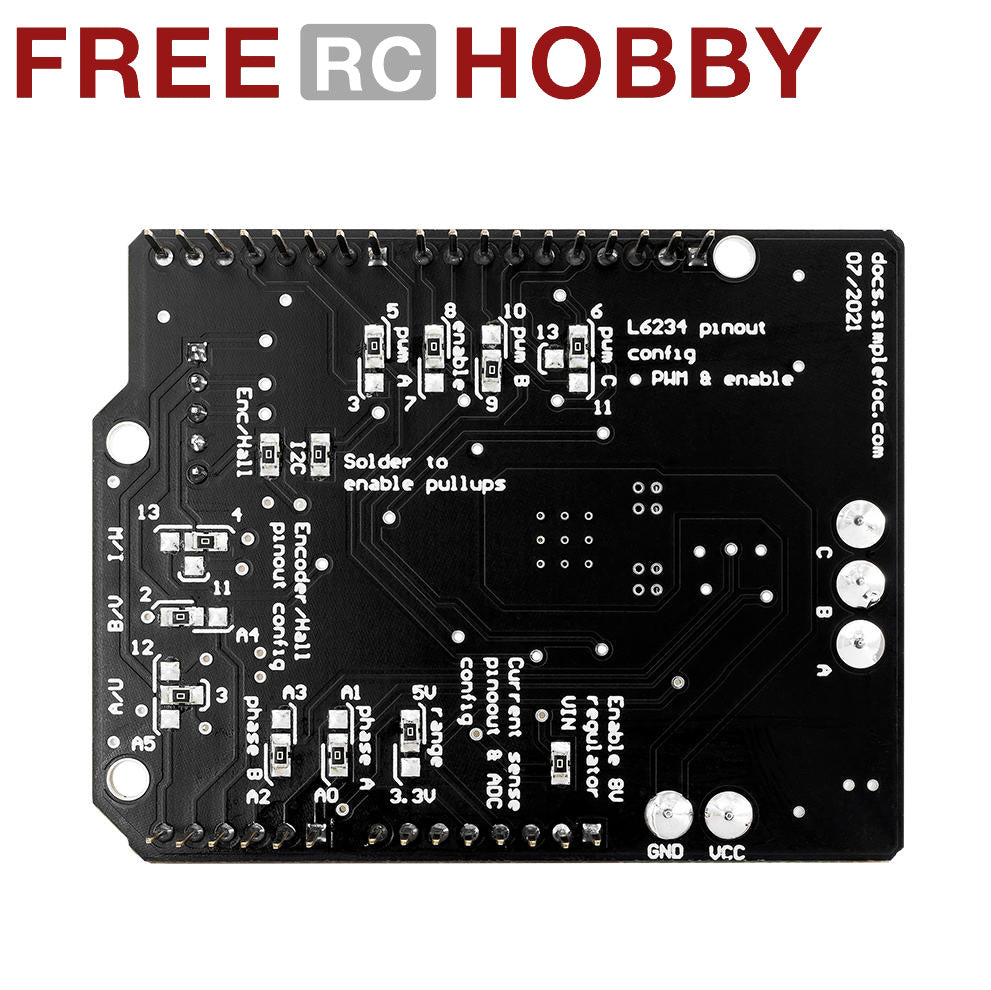 FRC SimpleFOC Shield V2.0.4 FOC BLDC Motor Controller Board Arduino Servo