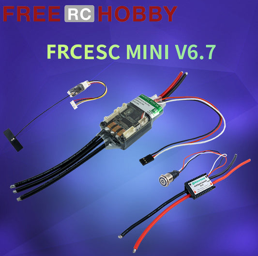 FRC VESC MINI 6.7 Electric Speed Controller for Skateboard with Heat Sink 13S ESC Based on VESC 6.6
