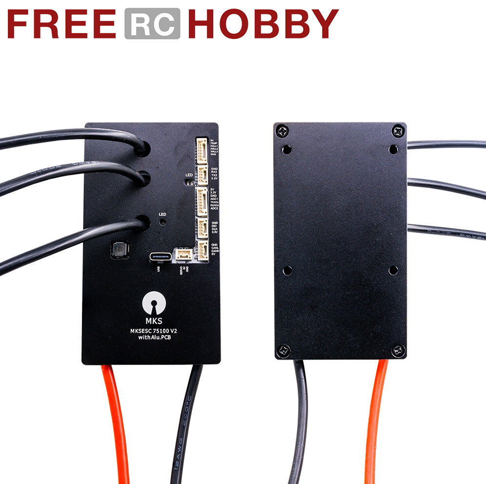 FRC VESC 75100 V2 84V 100A With Alu PCB Based on VESC For Electric Skateboard/Scooter/Ebike Speed Controller