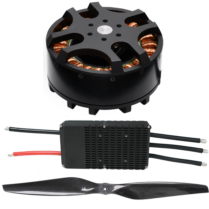 Manned Aircraft Drone Propulsion System Motor Controller with 10860 26KG thrust+36 inch large size carbon fiber propeller+24S 200A ESC
