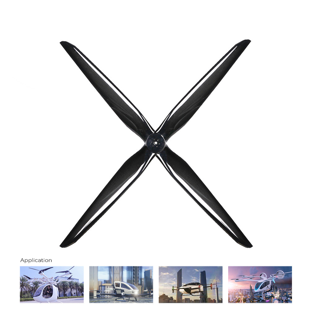 T45*20 inch Carbon Fiber CW CCW Agriculture Drone Propeller Heavy Lift Drone Paramotor Paraglider