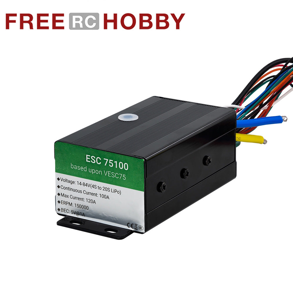 FRC VESC 75100 75V 100A Based on Benjamin VESC6 HighPower For Electric Skateboard/Scooter/Ebike Controller