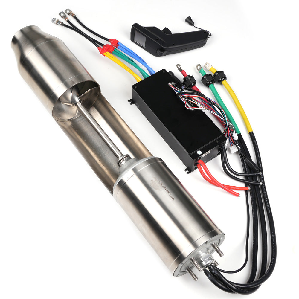 APISQUEEN BP150 15KW OCEAN WATER SPORTS RACING PUMP JET THRUSTER +75V 350A ESC+LCD remote control FOR KART BOAT SURFBOARD