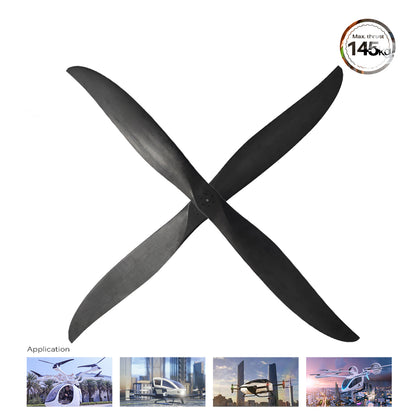 63 inch 2- blade carbon fiber propeller for mega UAV Drone Airplane paramotor paraglider