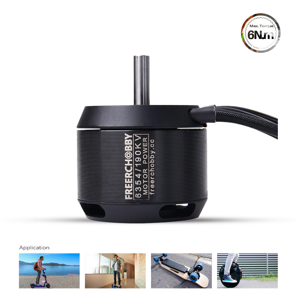 MP6354 2450w Brushless Outrunner with Hall Sensor Motor for Electric Skateboard