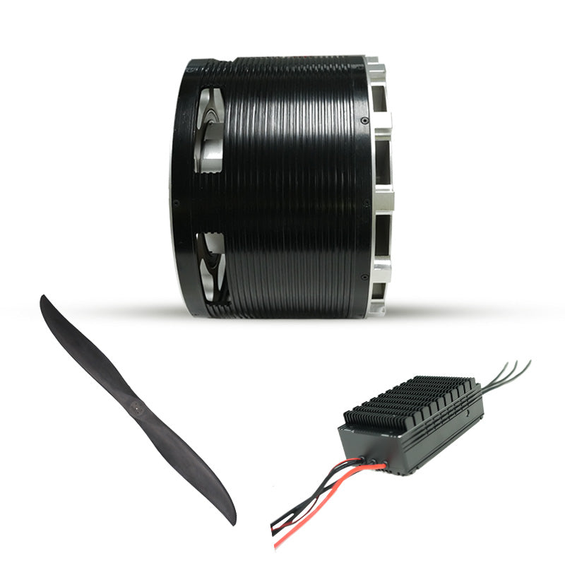 Manned Aircraft Drone Propulsion System Motor Controller with 202150 170KG thrust+63 inch large size carbon fiber propeller+400V 160A ESC