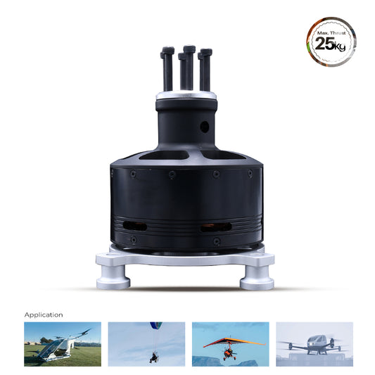 MP10850 7KW 24kg Thrust Outrunner Brushless Motor for Heavy Load Drone /Paramotor/ Paraglider