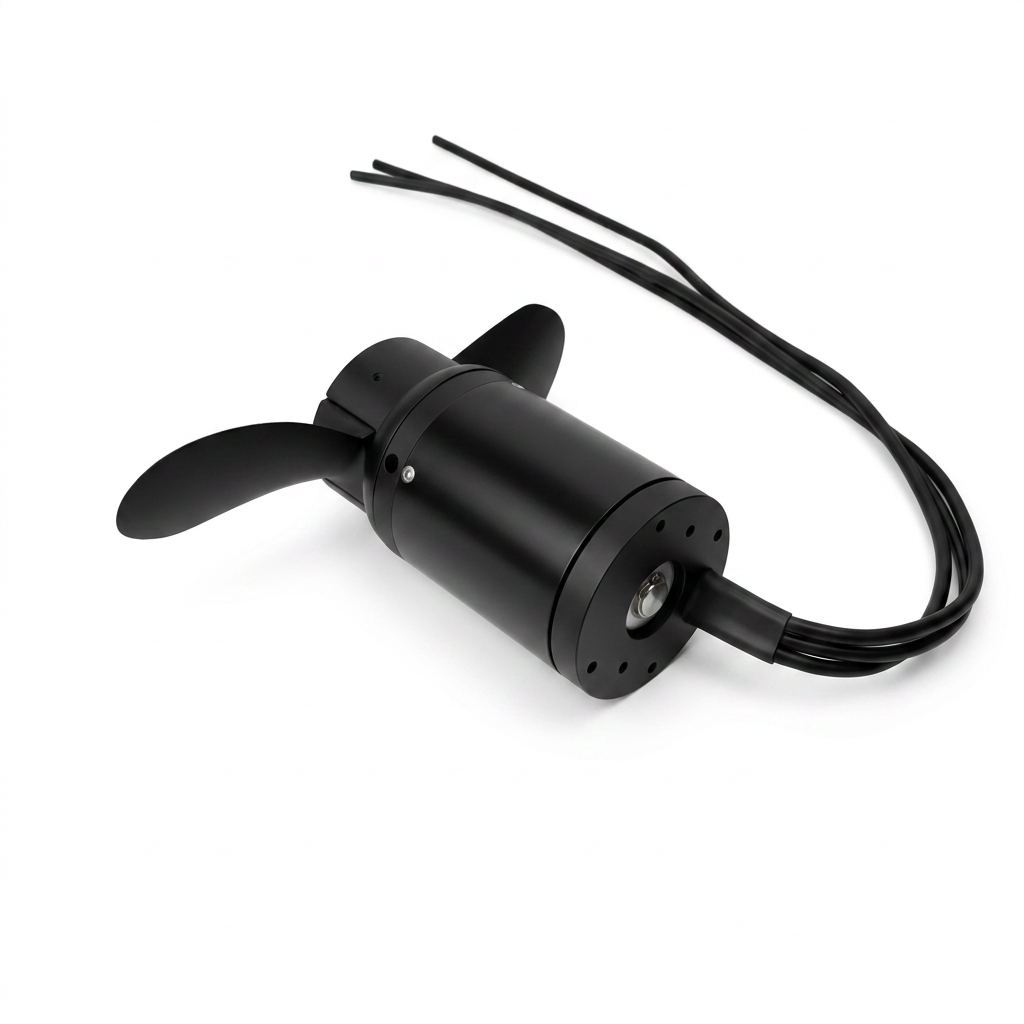 FRC IP68 Waterproof Brushless DC 6384 Motor 80KV 4KW 47kg Thrust for Surfing Boat Underwater Thruster |Hydro | Efoil  Unpowered hydrofoil thruster motor/Stand-up paddle board propulsion motor