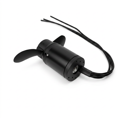 FRC IP68 Waterproof Brushless DC 6384 Motor 80KV 4KW 47kg Thrust for Surfing Boat Underwater Thruster |Hydro | Efoil  Unpowered hydrofoil thruster motor/Stand-up paddle board propulsion motor