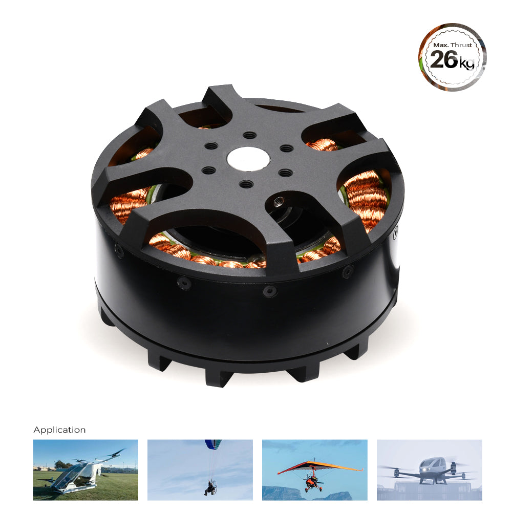 MP10860 8KW 26kg Thrust Outrunner Brushless Motor for Heavy Load Drone /Paramotor/ Paraglider