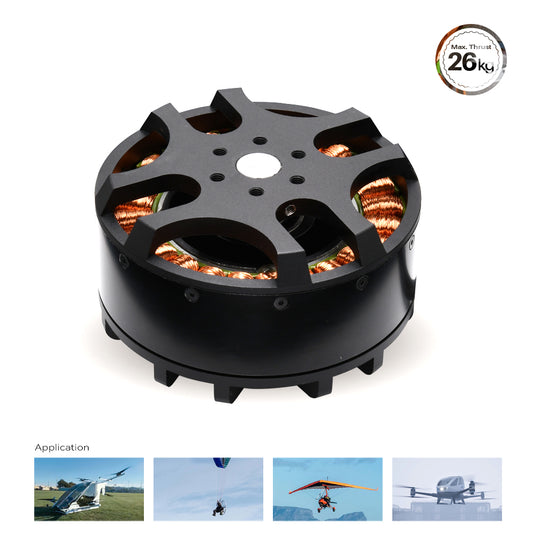 MP10860 8KW 26kg Thrust Outrunner Brushless Motor for Heavy Load Drone /Paramotor/ Paraglider