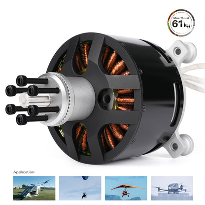 FRC 25KW MP120100 KV50 Outrunner Brushless Motor for Electric Paramotors and Electric Go-karts