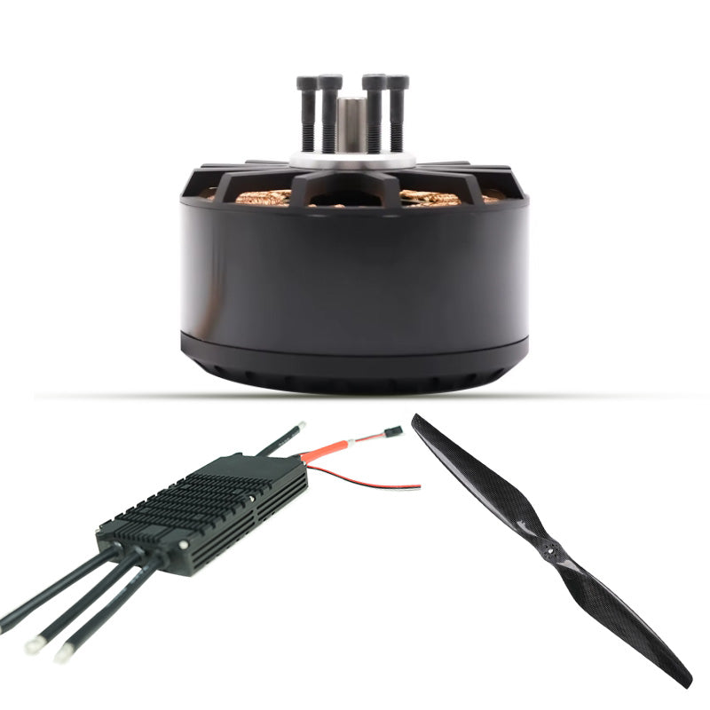 Manned Aircraft Drone Propulsion System Motor Controller with 12070 40KG thrust+36 inch large size carbon fiber propeller+24S 150A ESC