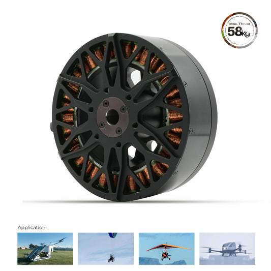MP 15060 25kw 58kg Thrust Sensorless Motor for Drone /Paramotor