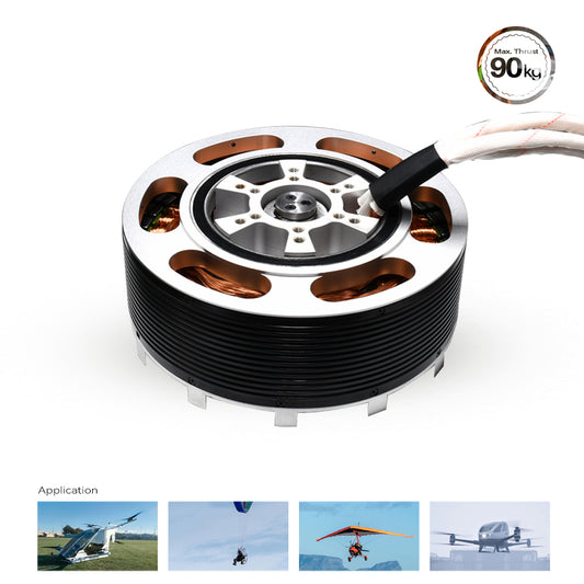 Manned Aircraft Drone Propulsion System Motor Controller with 20280 90KG thrust+51 inch large size carbon fiber propeller+24S 300A ESC