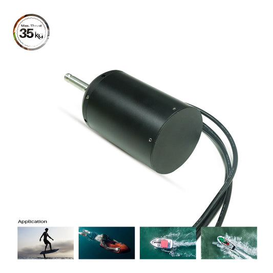 IP68 Waterproof Inrunner Brushless DC 66112 Motor for Surfing Boat Underwater Robots Thruster eoil
