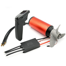 Load image into Gallery viewer, 52kg thrust efoil electric propulsion System IP68 Waterproof 70141 bldc Motor +75V 180A ESC +LCD GPS RC remote+CNC propeller
